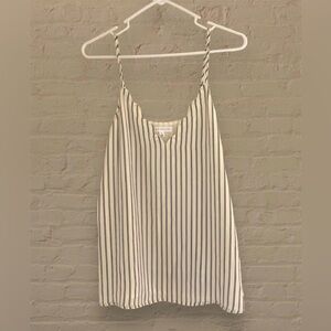 NWOT SOCIALITE Top Womens Small Sm S White Black Nordstrom Striped Cami Tank